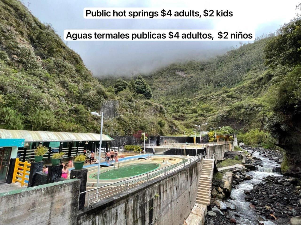 Mountain Chalet - Tungurahua Hot Springs/Aguas Termales Banos  Exterior photo